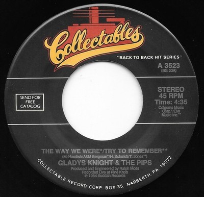Gladys Knight And The Pips - The Way We Were / Try To Remember / Love Finds I...