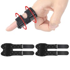 Wisesso Trigger Thumb Splints, Finger Splint for Short, Black
