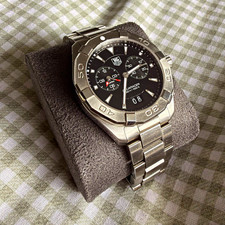 TAG Heuer Aquaracer WAY111Z 39mm Quartz Chronograph Black Dial 300m Box