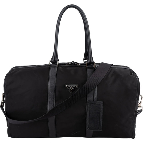 Prada Tessuto Nylon Saffiano Duffle 50 Travel Bag Bag