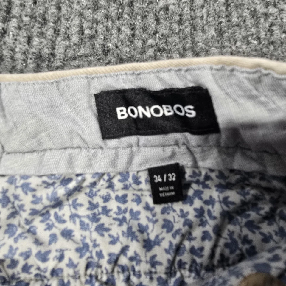 Bonobos Pants Mens 34x32 Slim Stretch Chinos Flat Front Casual Cotton Blend - Image 3 of 4