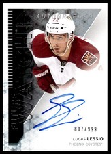 2013-14 SP AUTHENTIC FUTURE WATCH AUTO Lucas Lessio Rookie Auto 807/999 Phoenix