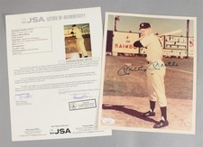 Authentic N.Y. Yankees MICKEY MANTLE Autograph Signed Color Photograph w/ COA