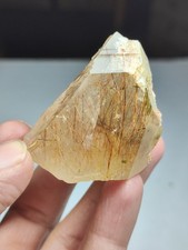 Red Rutile Included Quartz Crystal With Nice Growth From Skardu Pakistan.