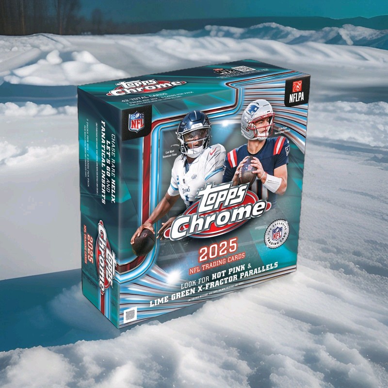 2025 NFL Topps Chrome Mega Box Factory Sealed