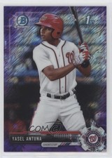 2017 Bowman Chrome Prospects Purple Shimmer Refractor Yasel Antuna #BCP199 z4k