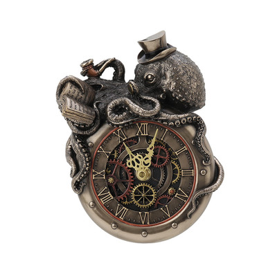 Veronese Design 7 5/8 Inch Tall Steampunk Octopus Nostradamus Prophet Wall