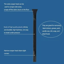 Plastic Scraper Multi-Purpose Scraper Non-Scratch Cleaning Tool Easy to Clean...