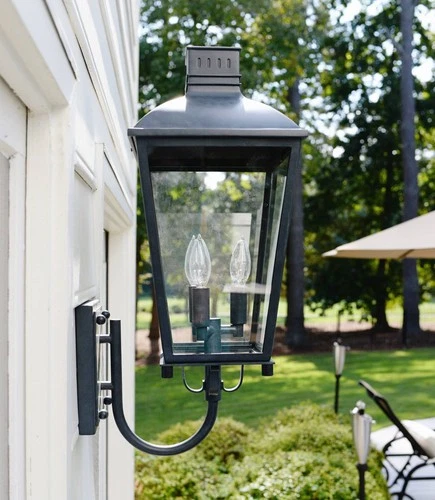 Crystorama Dumont 23 1/2" High Graphite Outdoor Wall Light - Picture 1 of 9