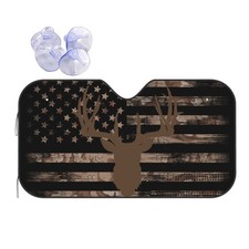 American Flag Camouflage Car Windshield Sunshade Front Window Sun Visor Prote...