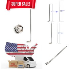 Police Radio Scanner Antenna 20-1300MHz 7 Sections Telescopic BNC Male Handhe...