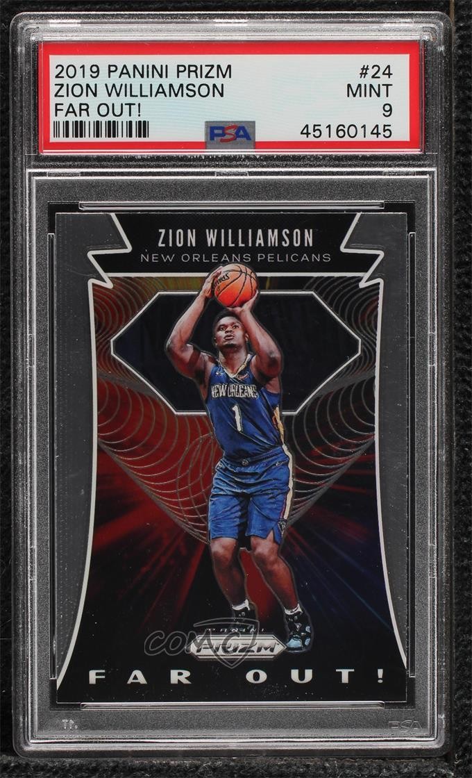 2019-20 Panini Prizm Far Out! Zion Williamson #24 PSA 9 MINT 1u6