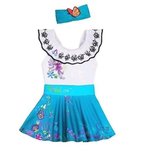 Girls' Encanto Mirabel Madrigal 3pc Swim Set - 7-8 - Disney Store