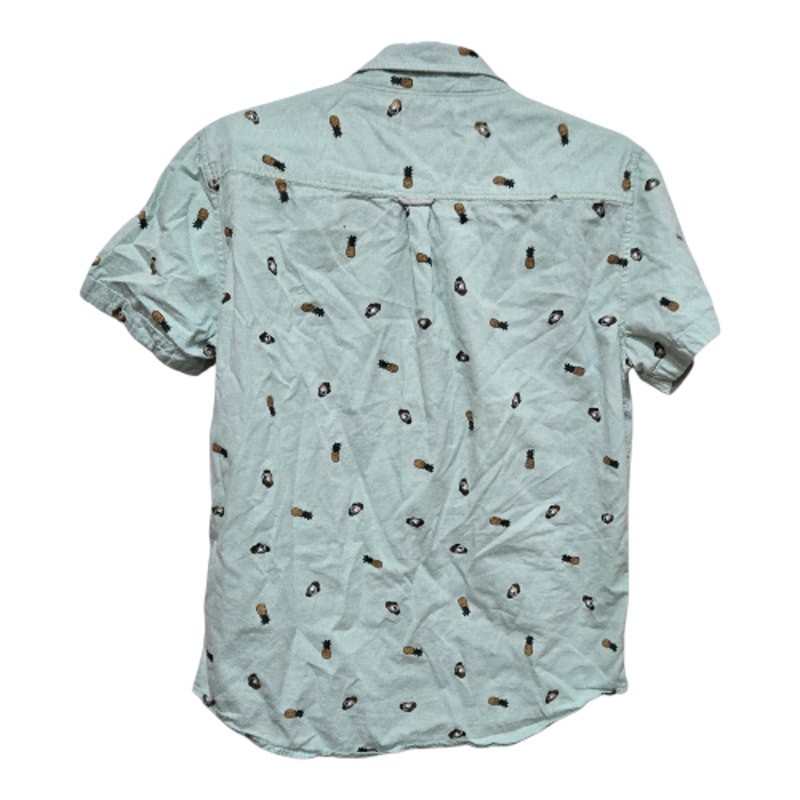 Sovereign Code Mint Pineapple Print Short Sleeve … - image 2