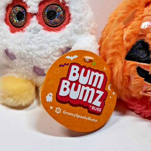 Bum Bumz Halloween Jacob Pumpkin & Geronimo Ghost 4.5 In Russ New - Picture 6 of 11