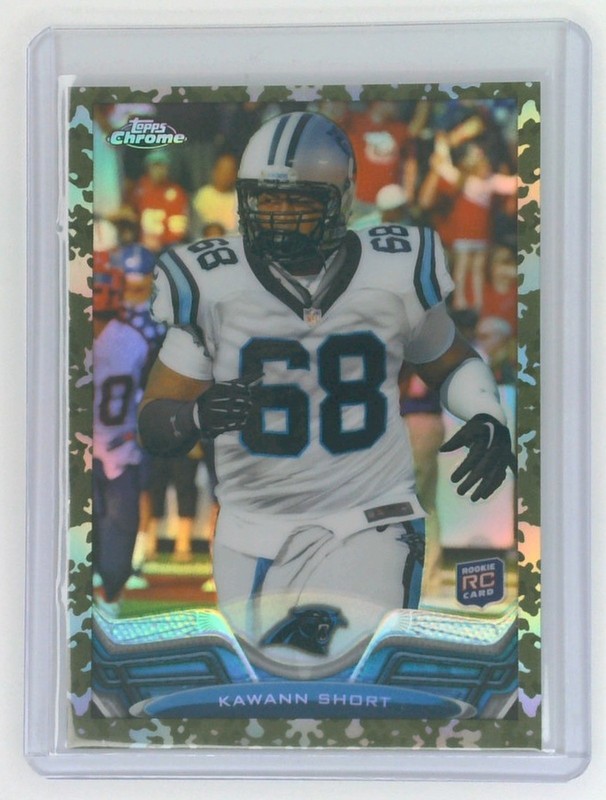 2013 Topps Chrome #174 Kawann Short Camo Refractor Rookie RC #/499 Panthers
