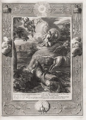 Mercury Merkur Argus Kuh Greek mythology Mythologie engraving Picart 1730