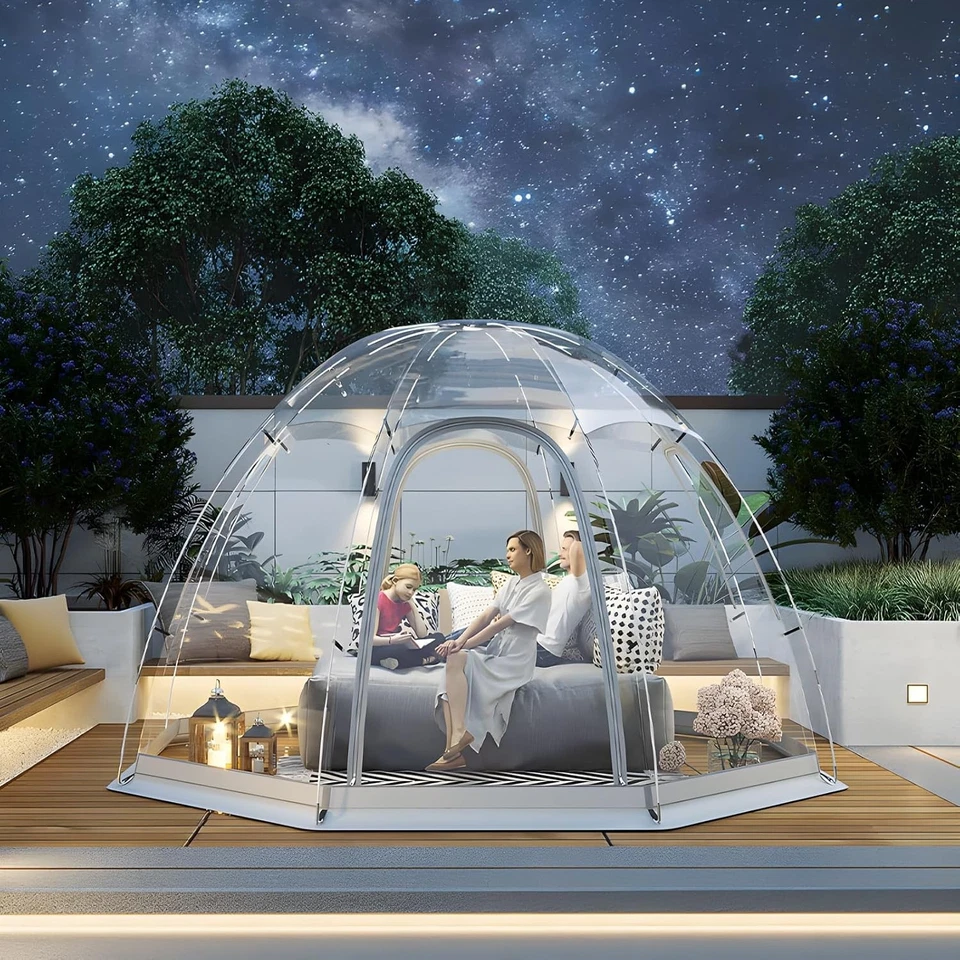 Pop up con Tenda a Bolle, 3 m/3,8m con Cupola a Igloo, per terrazza e attività - Immagine 4 di 4