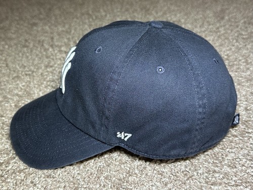 ‘47 Brand Men’s Baseball Cap Strapback Hat New York Yankees MLB Navy Blue o/s - Picture 7 of 19