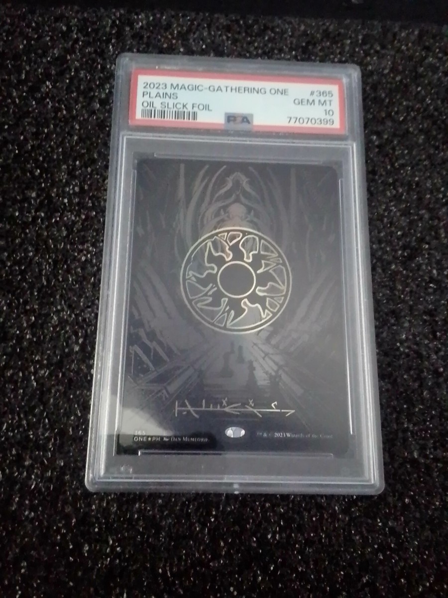 Plains OIL SLICK FOIL PSA 10 Graded Magic MTG POP 9 | eBay