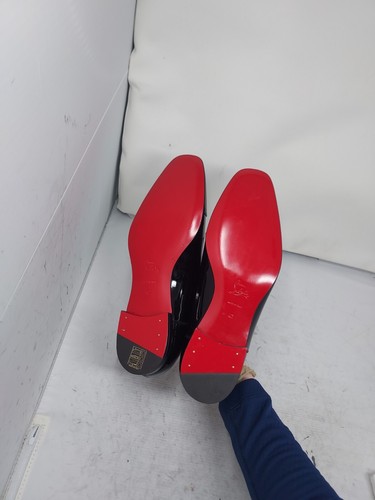 Christian Louboutin Greg on MENS Flat Patent Leather Shoe EU 42 US 9 MENS NEW - Picture 2 of 14