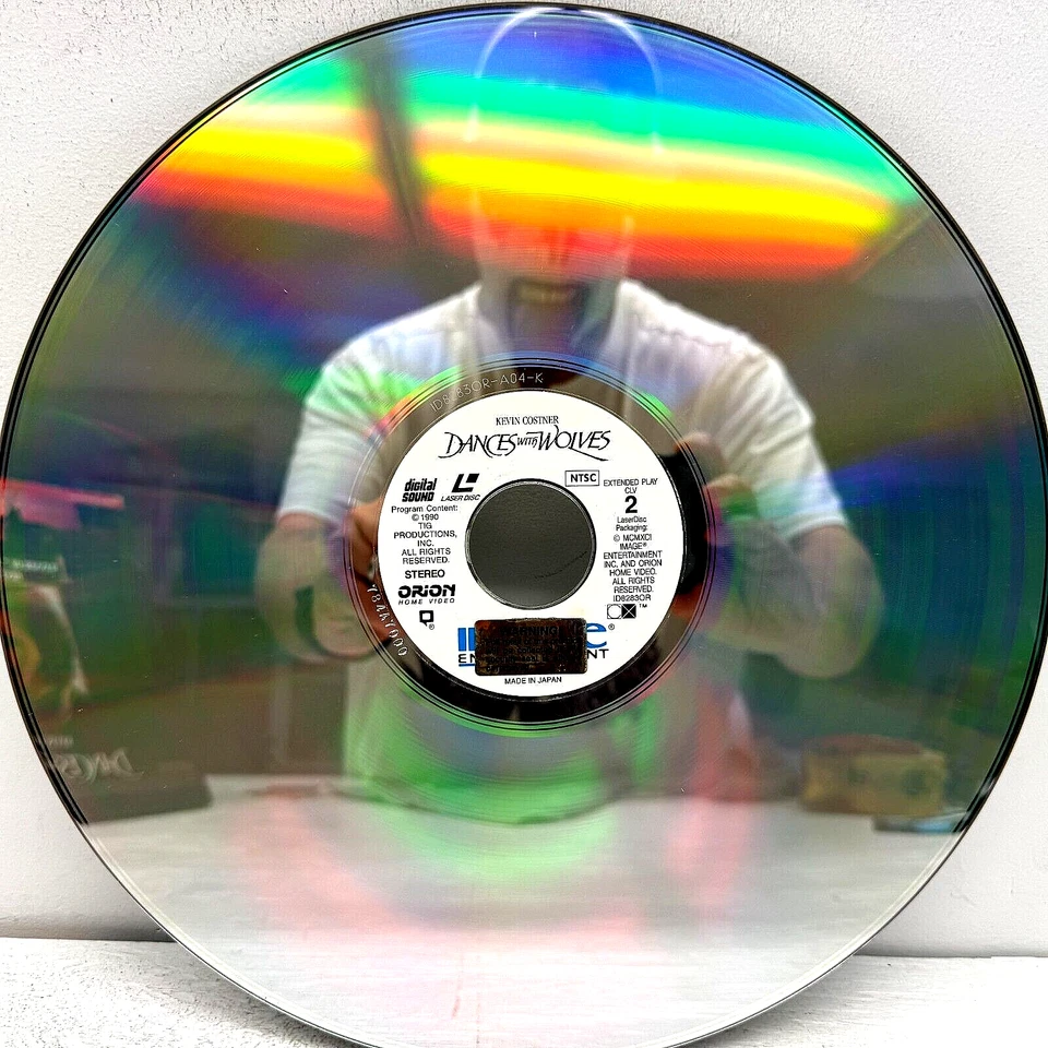 Dances with Wolves Laserdisc 1991 Kevin Costner Orion Home Video - Image 3 of 4