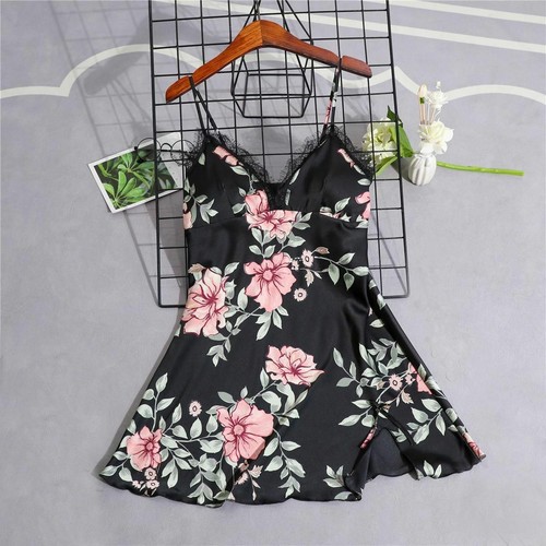 Pajamas Sleep Set Women Nightwear Lace Sleepwear Sexy Nightie Bathrobe Wear Suit - Picture 26 of 29