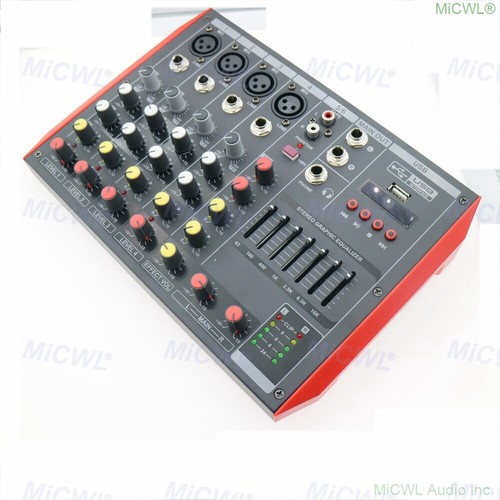 MG6 Bluetooth Mixing Console 6 Microphone Channel Mixer 6-Input 2-Bus USB 48V EQ - Picture 6 of 10
