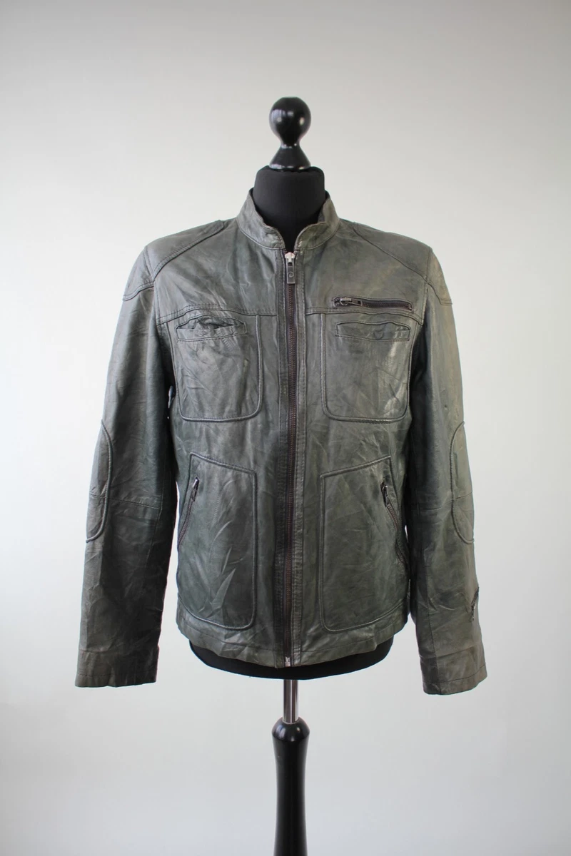 Goosecraft leather shop biker jacket