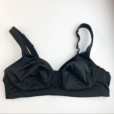 Cacique Underwire 44C Black Full Coverage Bra