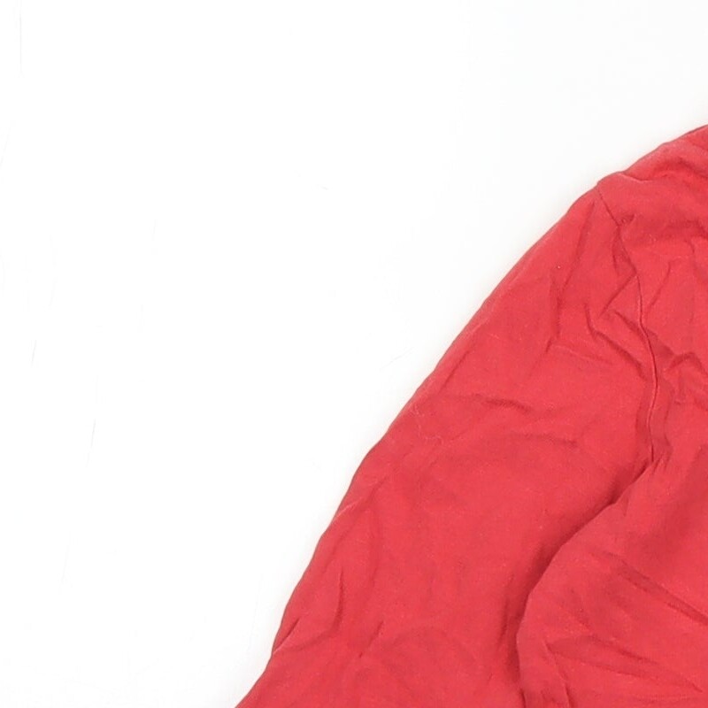 Nutmeg Boys Red 100percent Cotton Basic T-Shirt Size 3-4 Years Roll Neck image 3