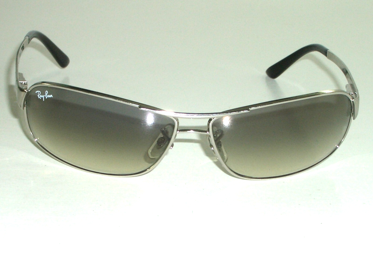 RAY-BAN RB3343 003/32 60[]12 SILVER BLUE GRADIENT CRYSTAL METAL