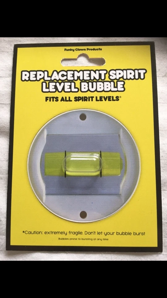 FUNKY CLOWN PRODUCTS SPIRIT LEVEL BUBBLE! (Novelty)