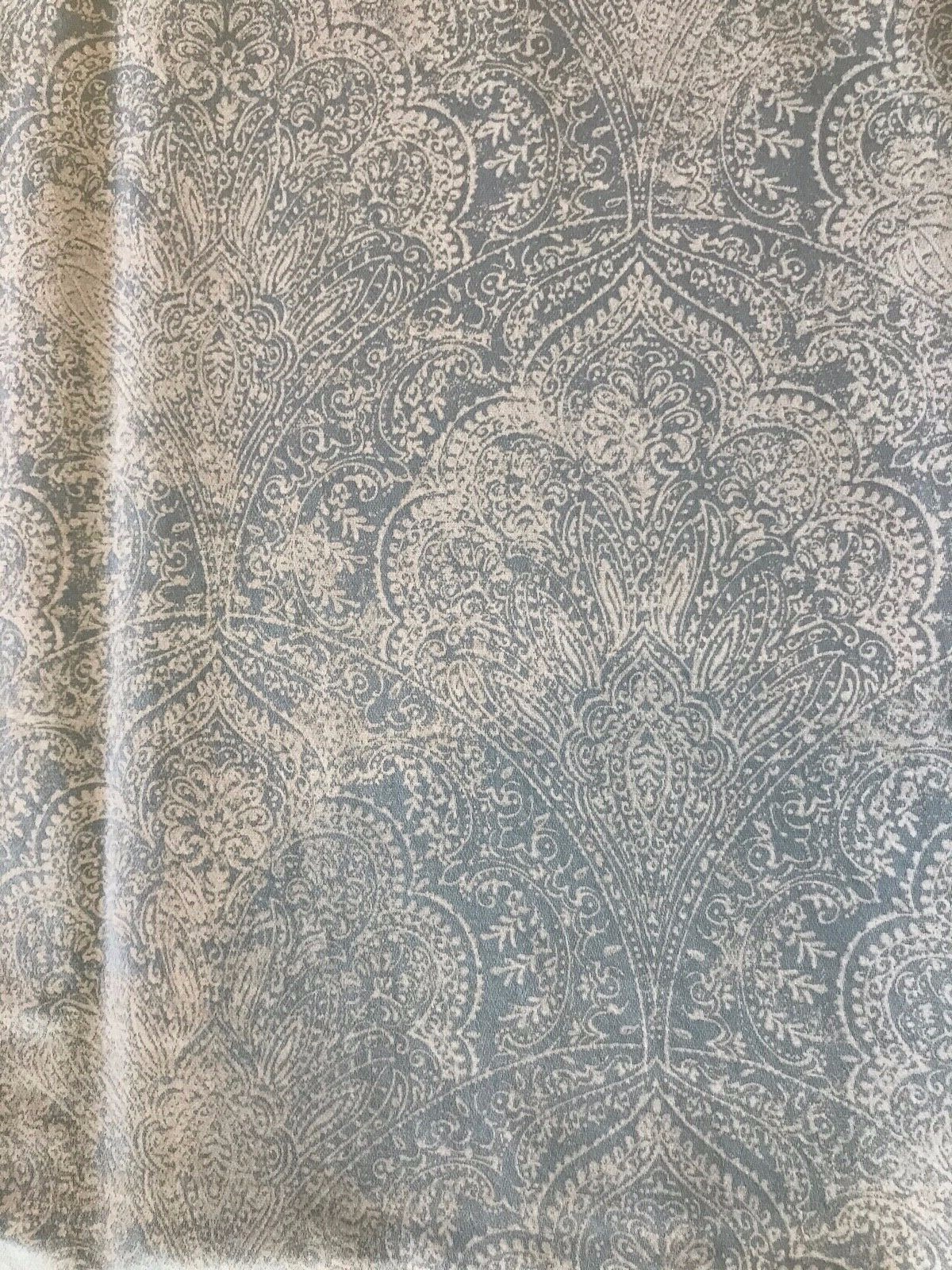 RAYMOND WAITES One Pillowcase Blue Fan/Medallion Print 100 Cotton Sateen eBay