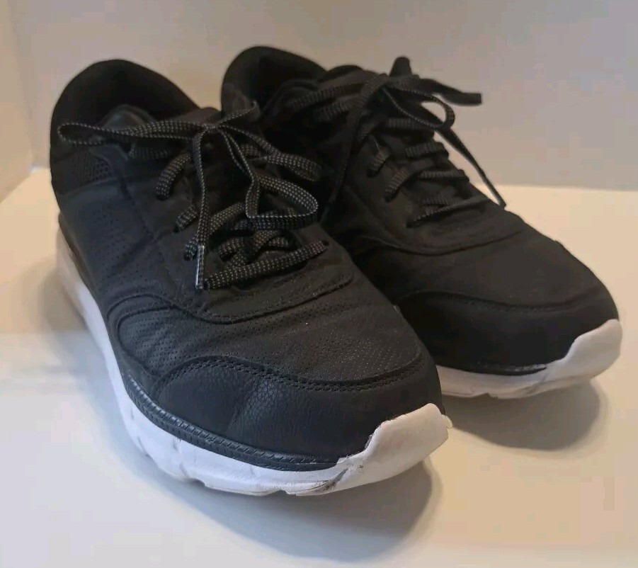 Dockers Mens Black Sneakers Tennis Shoes Size 8w Wide Comfort