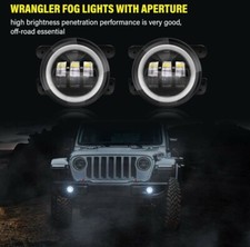 FARETTI LED FENDINEBBIA PER JEEP WRANGLER JK 60WATT CANBUS 6000K 