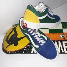 Vans Old Skool Skate Shoes Yacht Club Suede Canvas Unisex Sz M 7.5 W 9 Colorblk