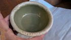 1960 - Vintage Hull U.S.A. Oven Proof - Avocado Green Drip - 5 3/8" Bowl