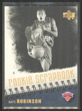 2005-06 Upper Deck Rookie Scrapbook Nate Robinson Knicks #RS24