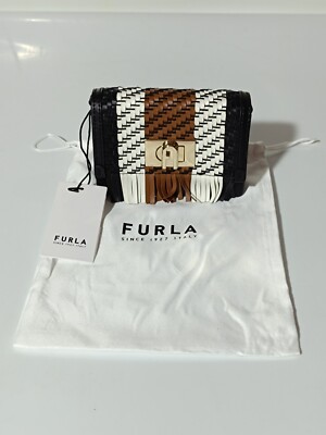 Furla 1927 Mini Crossbody Nero+Talco Damen Umhängetasche