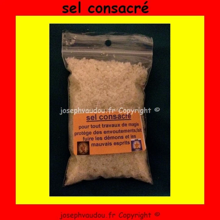 sel consacré pour la protection - sel de magie blanche - désenvoutement -hoodoo