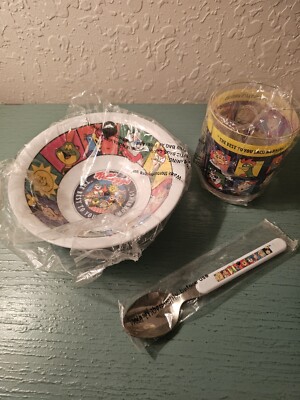 Vintage Kellogg's Bowl, Spoon & Cup Set New In Packaging From 1996