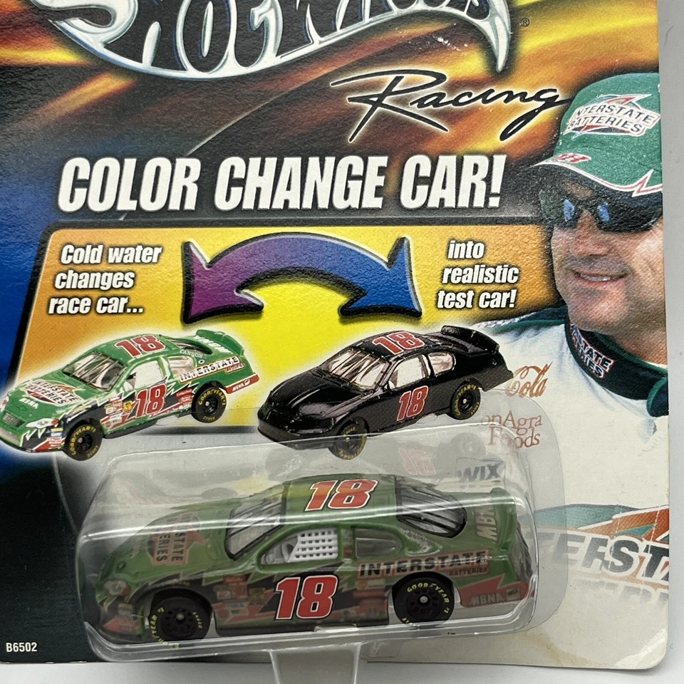 Hot Wheels Diecast Color Change NASCAR Car Bobby Labonte 2003 + 2001 #1 IROC - Image 3 of 4