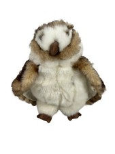 FOLKMANIS Barn Owl 10 1/2 inch Hand Puppet Stuffed Plush Pretend Play Toy