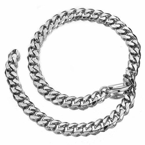Cuban Link Chain Adjustable Choker 