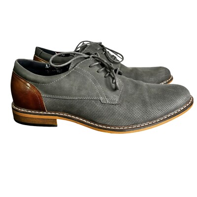 Steve Madden Akran Shoe Mens 10.5 Grey Oxford Lace Up Floral Lining‎ Steve Madden Akran Shoe Mens 10.5 Grey Oxford Lace Up Floral  main image 3