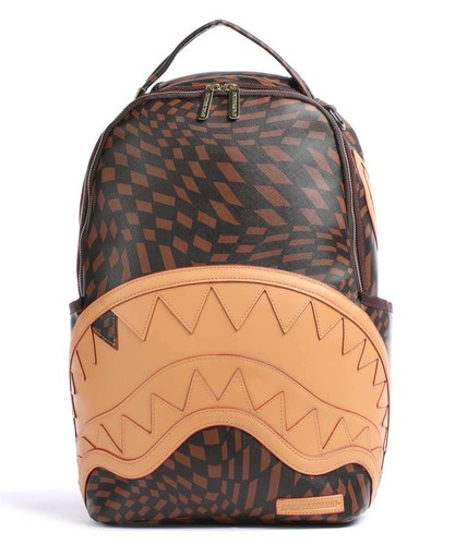 Sprayground Shark In Paris Brown Trippy 