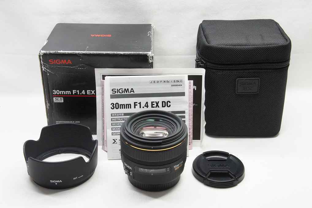 SIGMA 30mm F1.4 EX DC HSM Canon Canon EF mount APS-C single SIGMA 30mm F1.4 EX DC HSM Canon Canon EF mount APS-C single