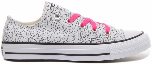 Converse All Star Unisex \u0026#034;My Story\u0026#034; 170297C In White Pink Size US  4 - 9 | eBay