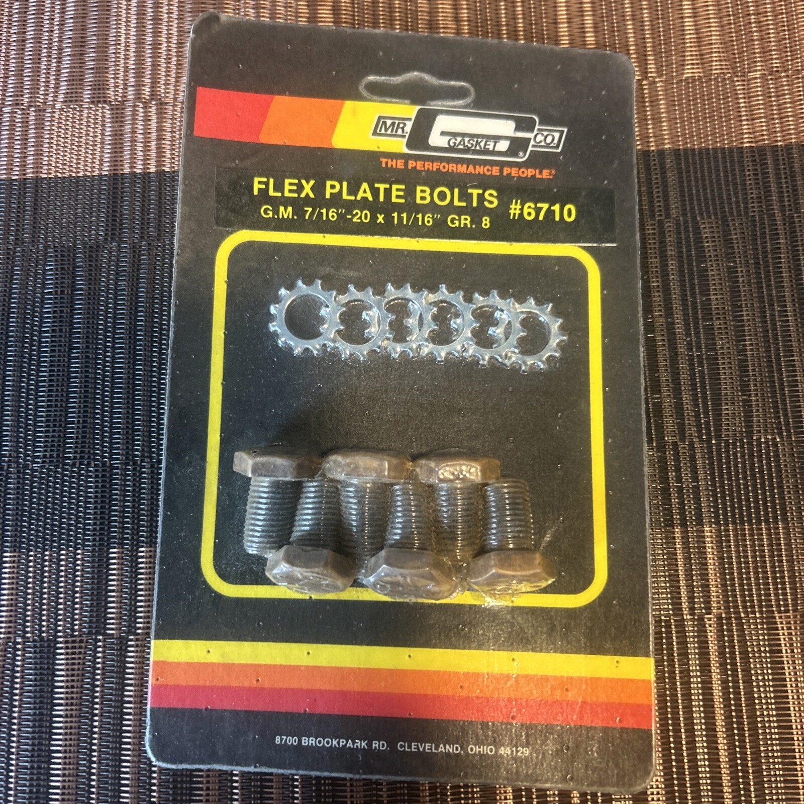 Mr Gasket 6710 Grade 8 Flexplate Bolt Kit fits GM V8 with 7/16"- 20 Bolts